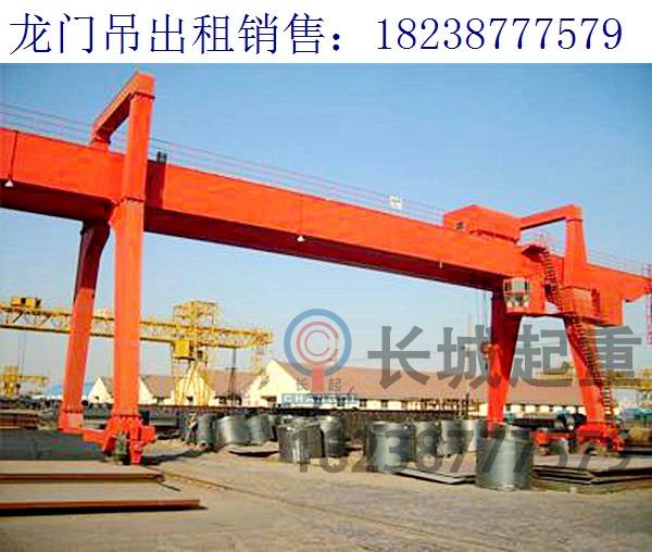 湖北神農(nóng)吊鉤式龍門吊廠家 吊鉤門式起重機的應用