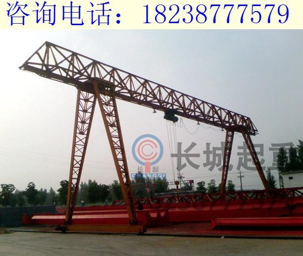 湖北十堰5噸花架龍門吊廠家 龍門吊安裝調試注意項