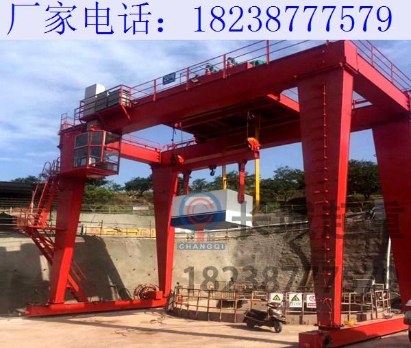 湖南婁底雙梁龍門吊廠家 門式起重機夾軌器的安裝