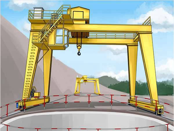 新疆昌吉龍門吊廠家 160T門式起重機(jī)主梁形式