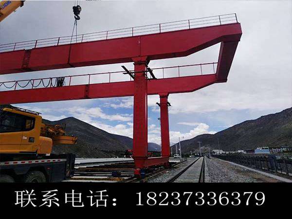 山東威海龍門吊租賃公司80噸龍門吊跨度可定做